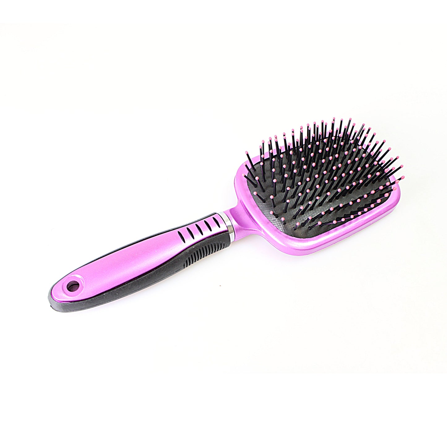 Plastic Hair Brush with Glass Mirror Assorted Colours 2185 (Parcel Rate)