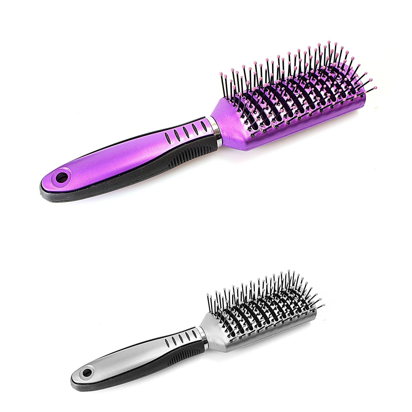 Fashion Hair Styling Rib Brush Plastic Salon Brush 20cm 2186  A (Parcel Rate)