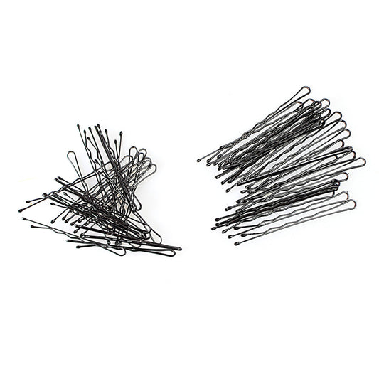 Black Metal Bobby Hair Pin 2 Sizes 7290 (Parcel Rate)