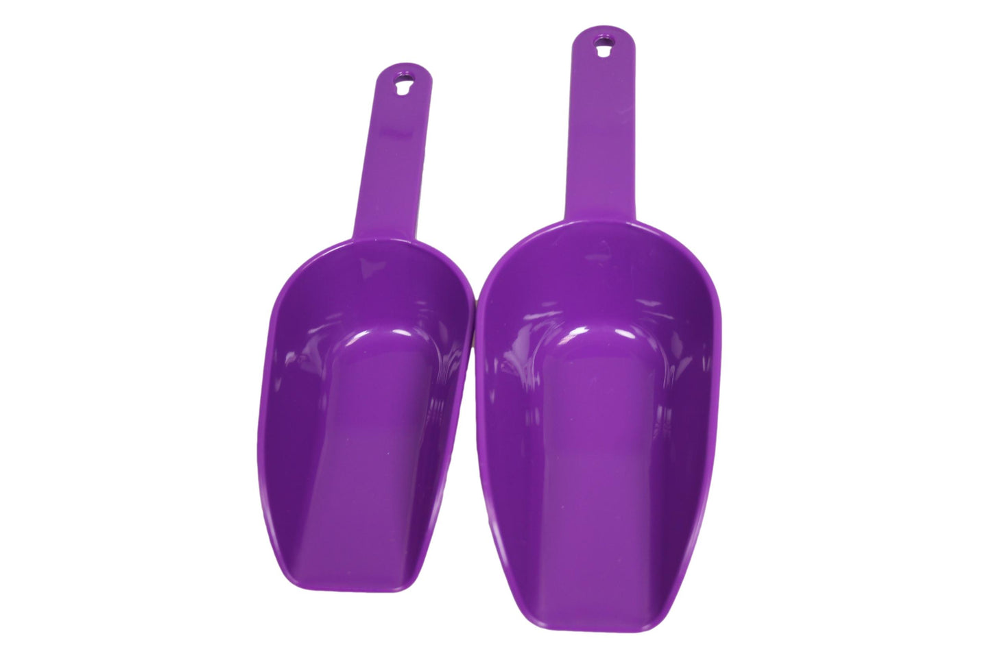 Plastic Dry Food Sweets Candy Scoop Shovel Set of 4 Assorted Colours AK459 A (Parcel Rate)