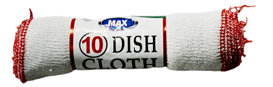 Pack Of 10 Dish Cloths Kitchen Essential SK1132 (Parcel Rate)