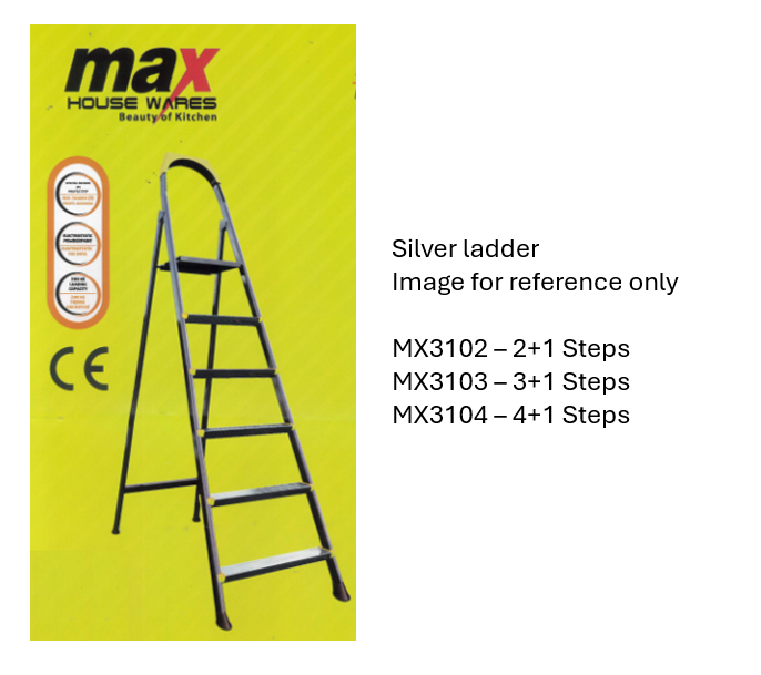 2+1 Step Ladder Heavy Duty Assorted Colours MX3122 / MX3102 (Big Parcel Rate)