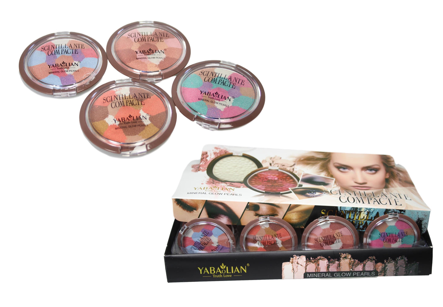 Mineral Glow Pearls 4 Assorted Colour Shade Yabaolian Glow Pearls 5317 (Large Letter Rate)