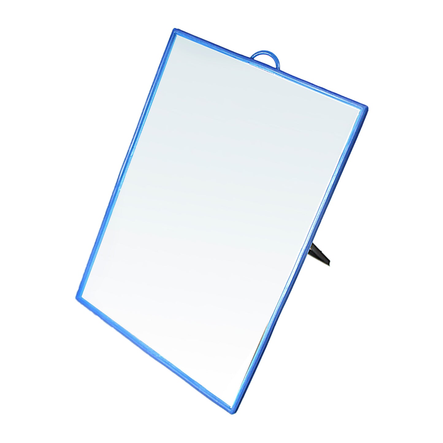 Desk Table Plastic Coloured Border Square Shaped Mirror 23cm x 30cm 0177 (Large Letter Rate)