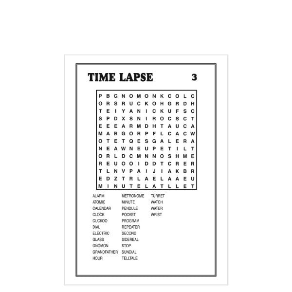 A5 Puzzle Time Book Assorted Designs P2594 A (Large Letter)