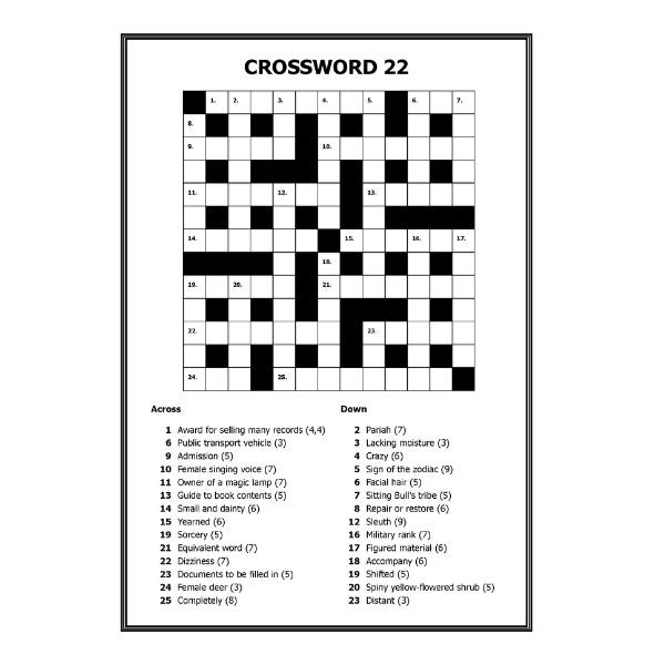 Mega Large Print Modern Crossword Book 1 P2960 (Parcel Rate)p