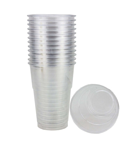 Clear Plastic Disposable Clear Drinking Cups Home Party BBQ Cups 100 Pack 180cc PCB02C (Parcel Rate)