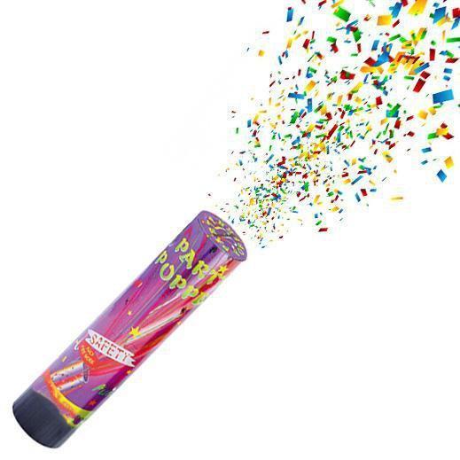 Birthday Party Celebration Confetti Party Popper Indoor Outdoor 20 cm 3558 A (Parcel Rate)