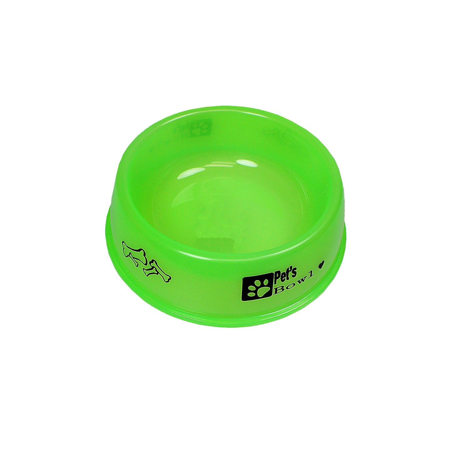 Pet Dog Cat Plastic Feeding Bowl 16cm Assorted Colours 4202 (Parcel Rate)