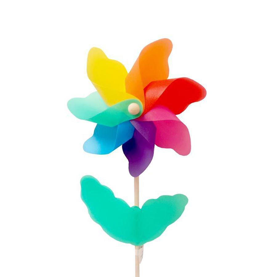 Pinwheel On Wooden Stick Garden Decoration 5086 (Parcel Rate)