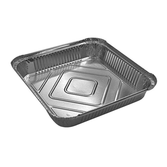 Disposable Aluminium Foil Oven Roasting Tray 205 x 205 mm Pack of 5 MX9029 A (Parcel Rate)