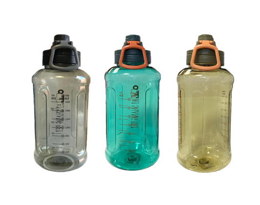 Plastic Gym Water Drinking Bottle 2L Assorted Colours SG9141 (Parcel Rate)