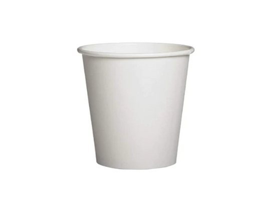 Disposable Paper Drinking Cups Pack of 50 6oz White SK28074 A (Parcel Rate)