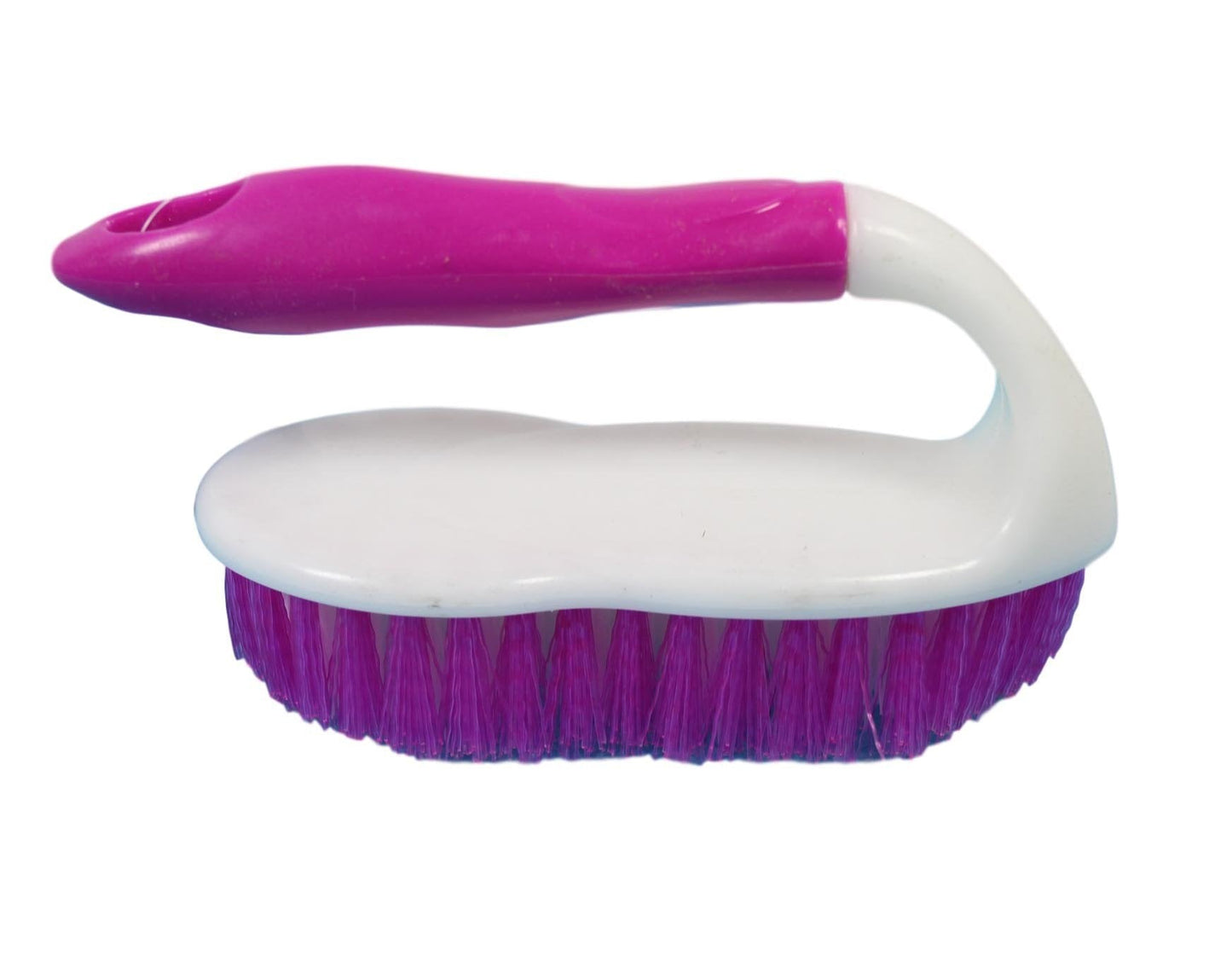 Kitchen Cleaning Scrubbing Brush with Handle 15 cm Assorted Colours 5493 (Parcel Rate)