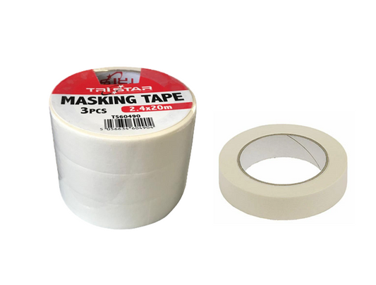 Masking Tape 24mm x 20 Metre Pack of 3 TS60490 (Parcel Rate)