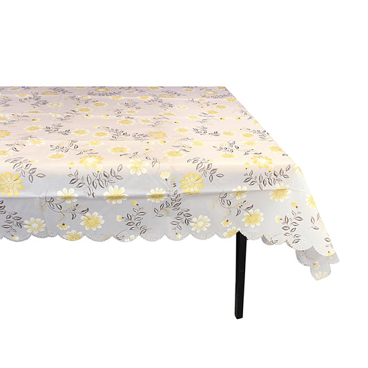 PVC Vinyl Dining Kitchen Table Cover Protector with Floral Pattern 152cm Assorted Designs and Colours 0315 (Parcel Rate)