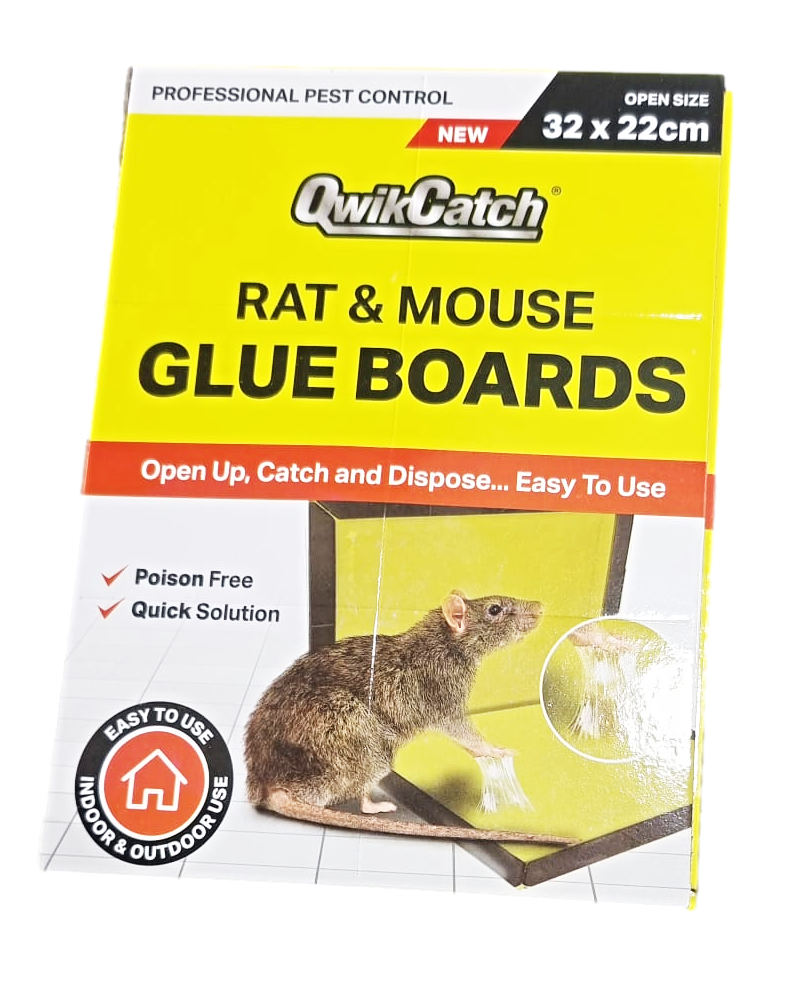 QuickCatch Rat & Mouse Glue Boards Poison Free 32 x 22 cm 900023 / TR003 (Parcel Rate)