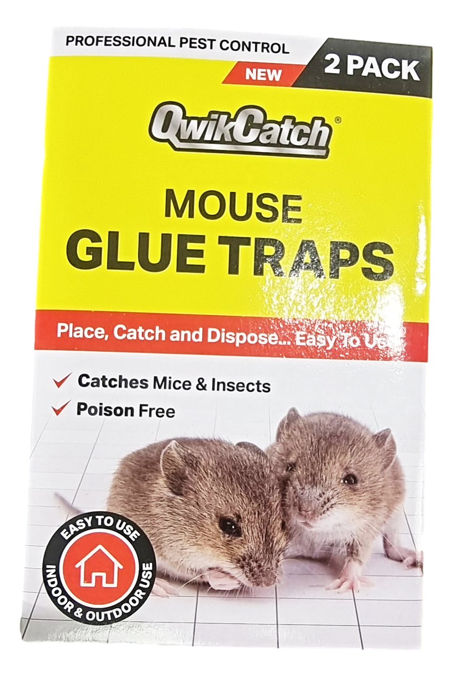 Easy To Use Poison Free Mouse Glue Traps 2 Pack TR002 (Parcel Rate)