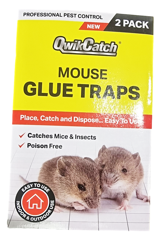 Easy To Use Poison Free Mouse Glue Traps 2 Pack TR002 (Parcel Rate)