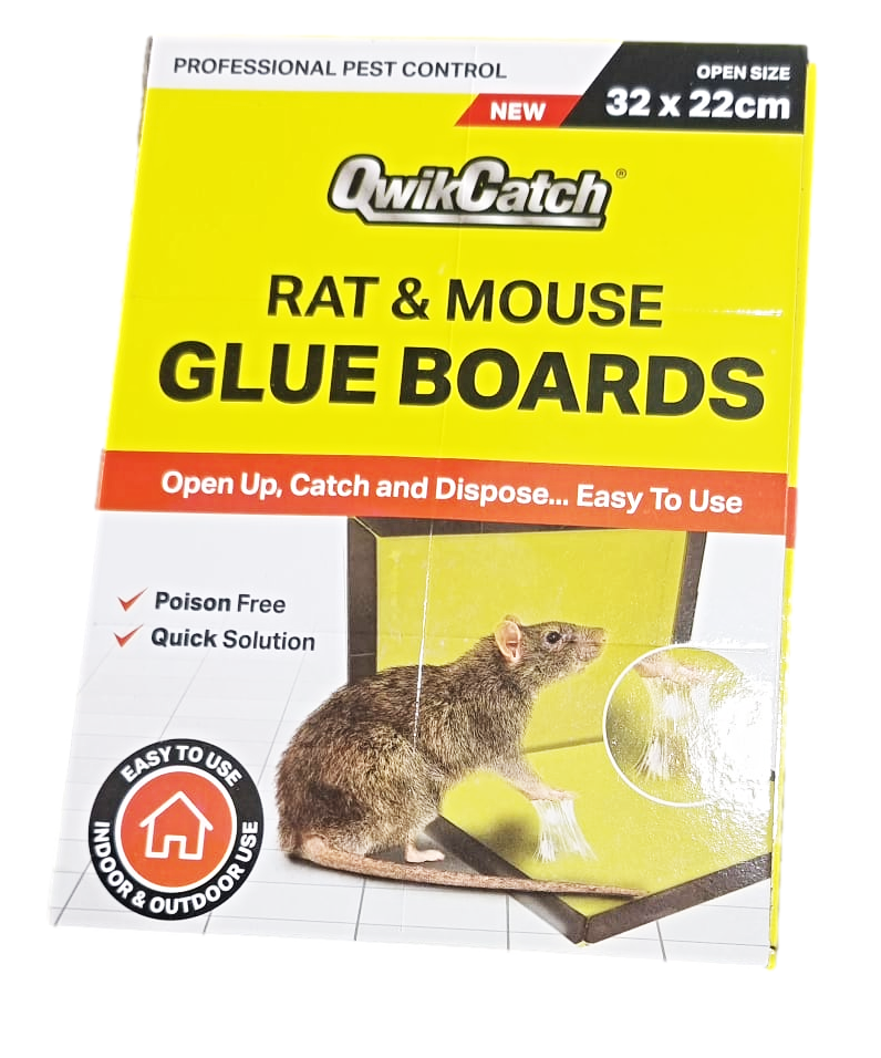 QuickCatch Rat & Mouse Glue Boards Poison Free 32 x 22 cm 900023 / TR003 (Parcel Rate)