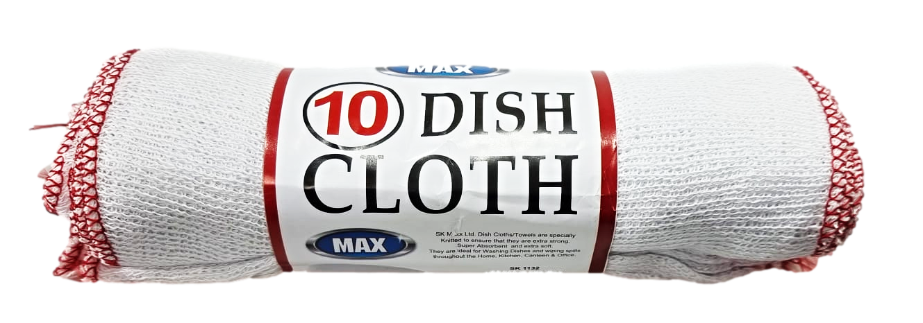 Pack Of 10 Dish Cloths Kitchen Essential SK1132 (Parcel Rate)