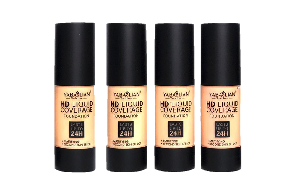 Yabaolian True Skin Liquid Pump Foundation Assorted Colours Box of 12 Y7019 (Parcel Rate)