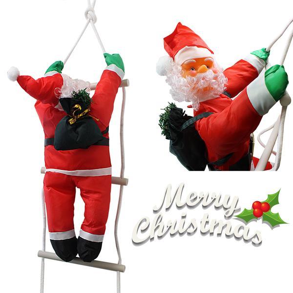 Christmas Decor Climbing Santa Claus with Rope Ladder 90cm 5297 (Parcel Rate)