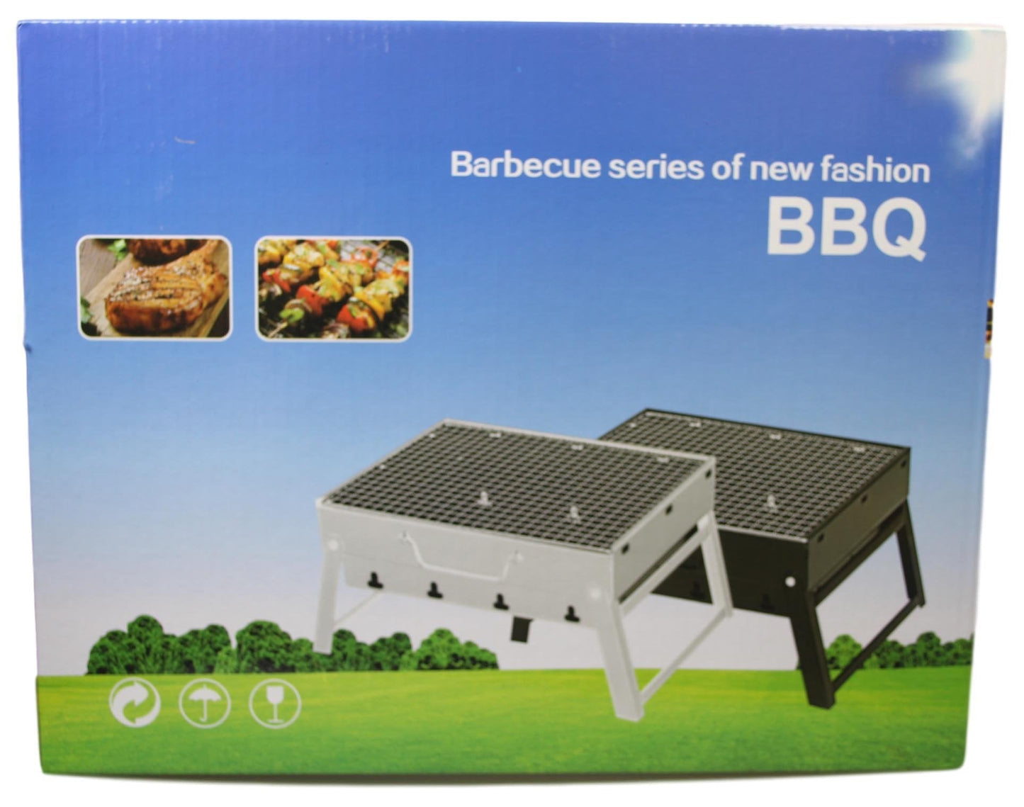 Metal BBQ Grill 35 x 27 x 20 cm 5213 (Parcel Rate)