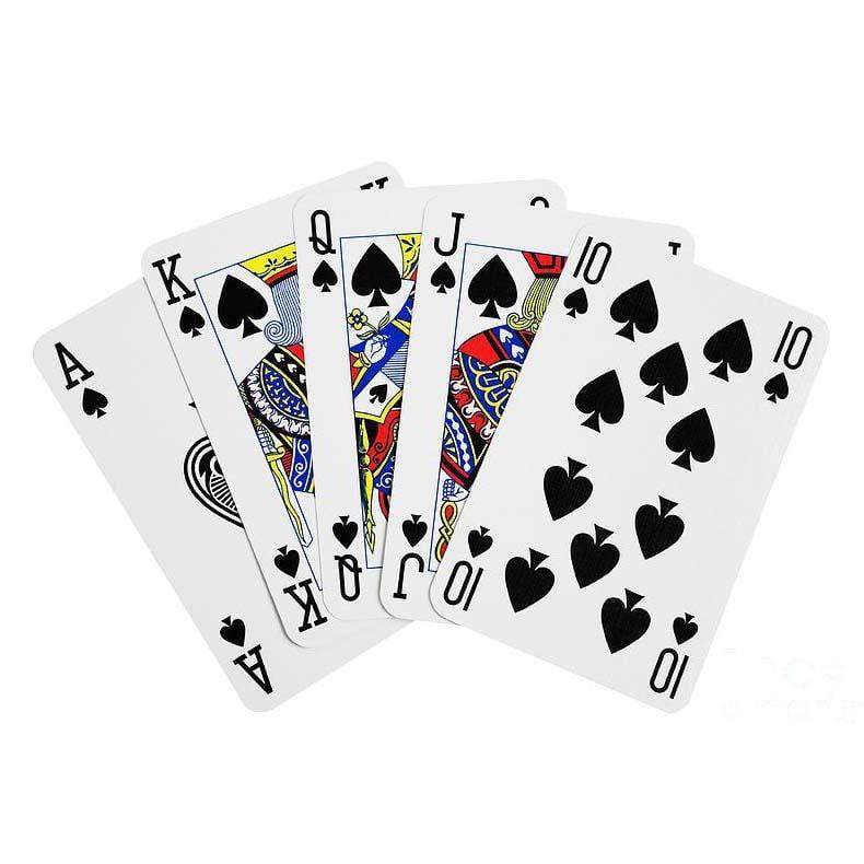 2 Pack Vegas Style Plastic Playing Cards with 3 Dice 1734 A (Parcel Rate)