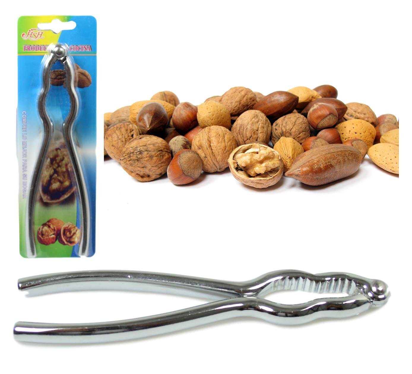 Metal Walnut Nut Cracker 18 cm 5219 (Parcel Rate)