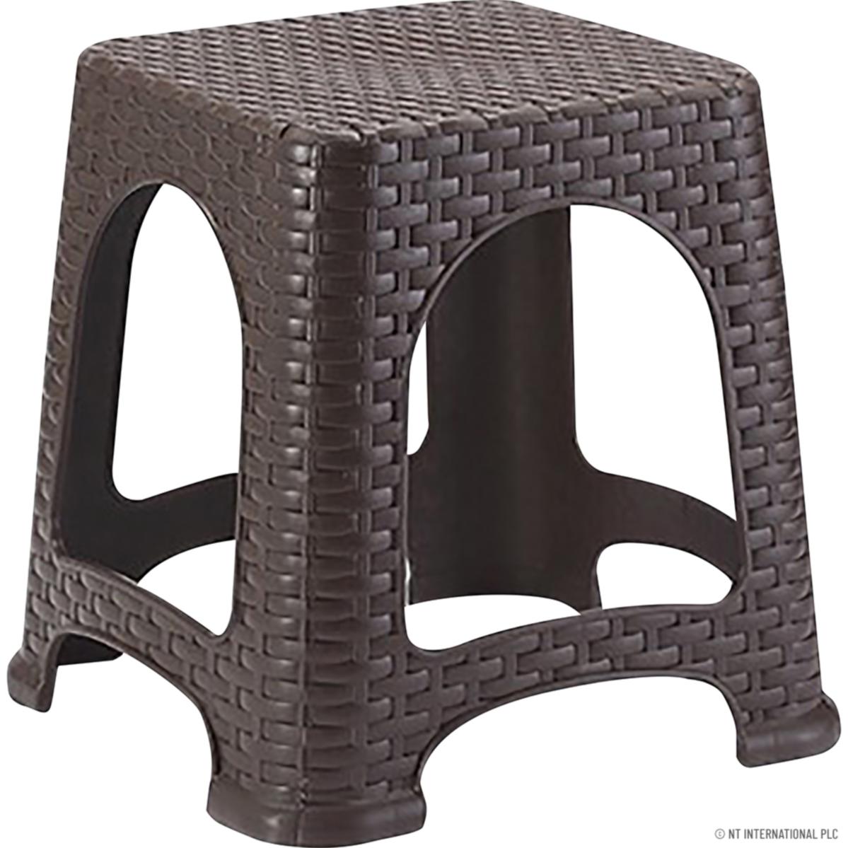 Small Brown Rattan Stool OZH124 (Parcel Rate)