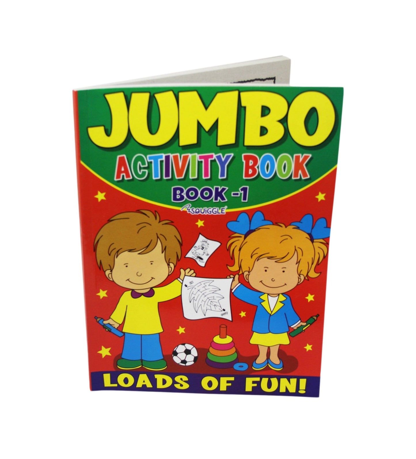 Jumbo Activity Book 1 & 2 27 x 20 x 0.7 cm Assorted Designs P2152 (Parcel Rate)