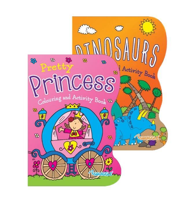 Princess / Dinosaurs Colouring Book Assorted Designs P2191 (Parcel Rate)