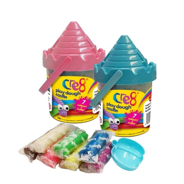 Cre8 Play Dough Set Small Shape Assorted Colours P2611 (Parcel Rate)p