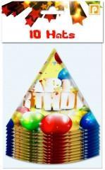 Paper Happy Birthday Party Hats Pack of 6 P2709 (Large Letter Rate)