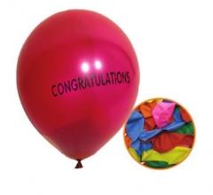 12 Pack High Quality 'Congratulations' Party Balloons Assorted Colours P2739 (Large Letter Rate)P