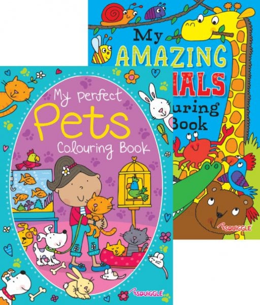 Amazing Animals & Pets Colouring Books Random Sent P2803 (Parcel Rate)