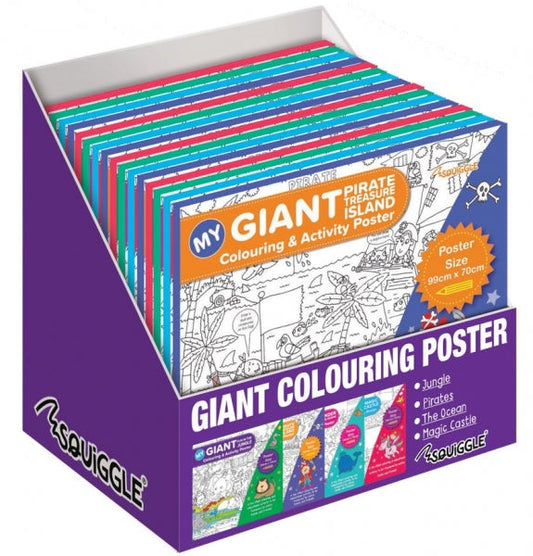 Children's Fun GIANT Colouring Poster 99 x 70cm Assorted Designs P2830 (Parcel Rate)