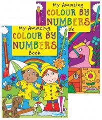 Colour by Numbers Book A4 Size Assorted Designs P2855 (Parcel Rate)