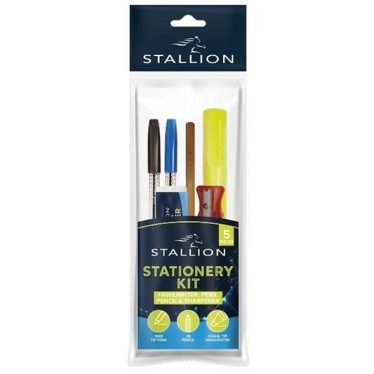 5 Piece Stationery Kit Student School College P3069 (Parcel Rate)