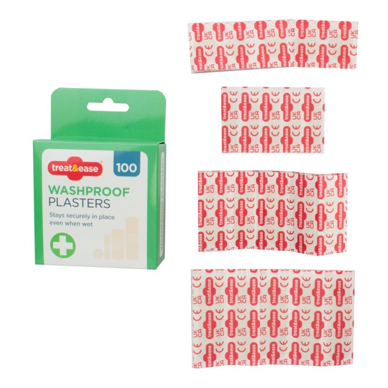 Washproof Plasters Pack of 100 321323 (Parcel Rate)