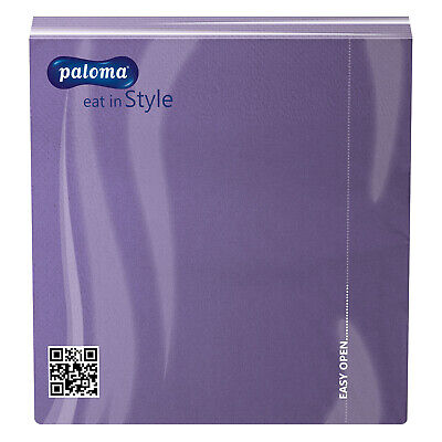 Paloma Paper Napkins 30 x 30 cm Pack of 100 Lavender Purple 30LA100A  (Parcel Rate)