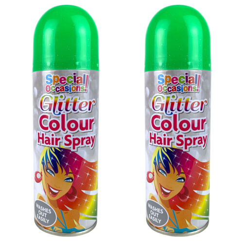 Rapide Washable Glitter Colour Hairspray 200 ml Assorted Colours 5509 (Parcel Rate)