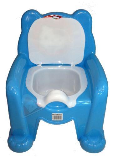 Plastic Children's Baby & Toddler Plastic Potty Training Chair 35 x 28 cm Blue H1599 A (Big Parcel Rate)