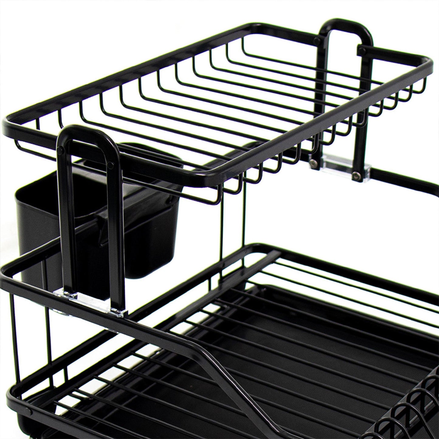 Durane Aluminium Dish Drainer Rack 47.5 x 35 x 28 cm Black 10584 (Parcel Rate)