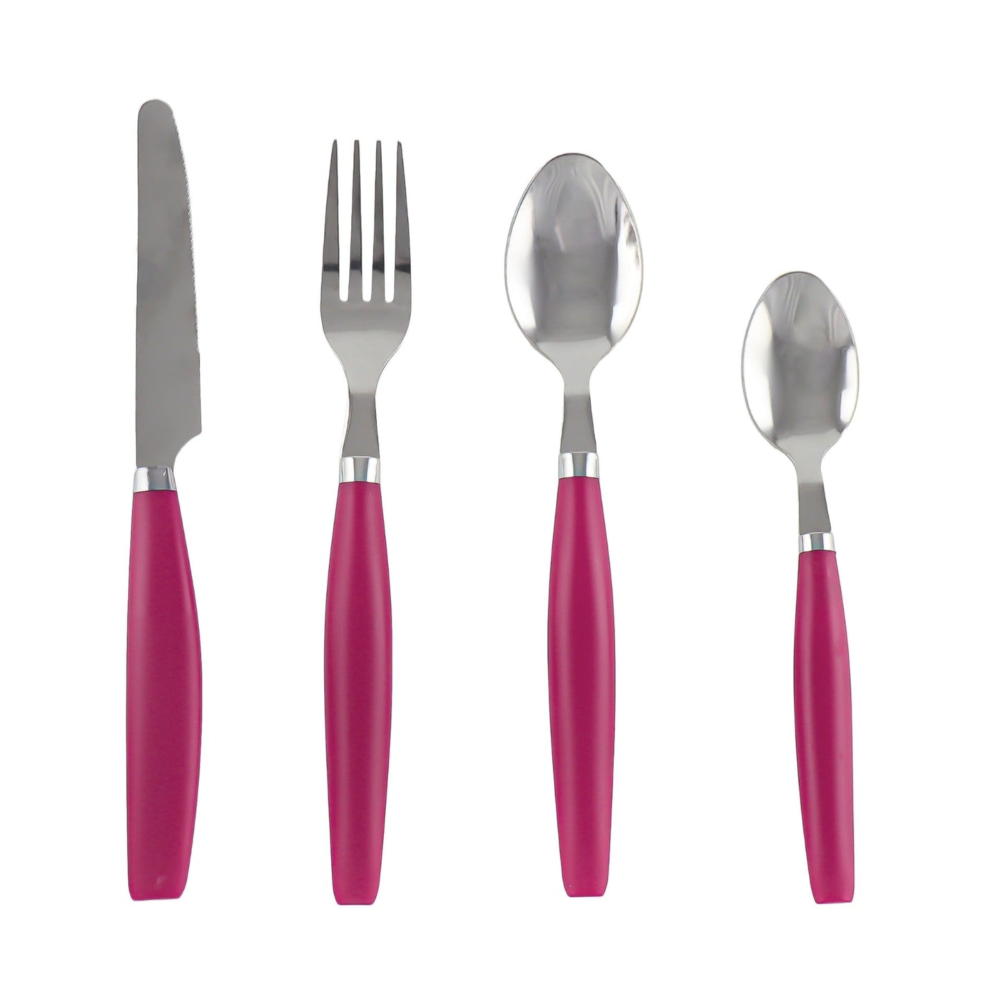 SQ Durane Metal Cutlery Set of 24 Purple 10738 A (Parcel Rate)