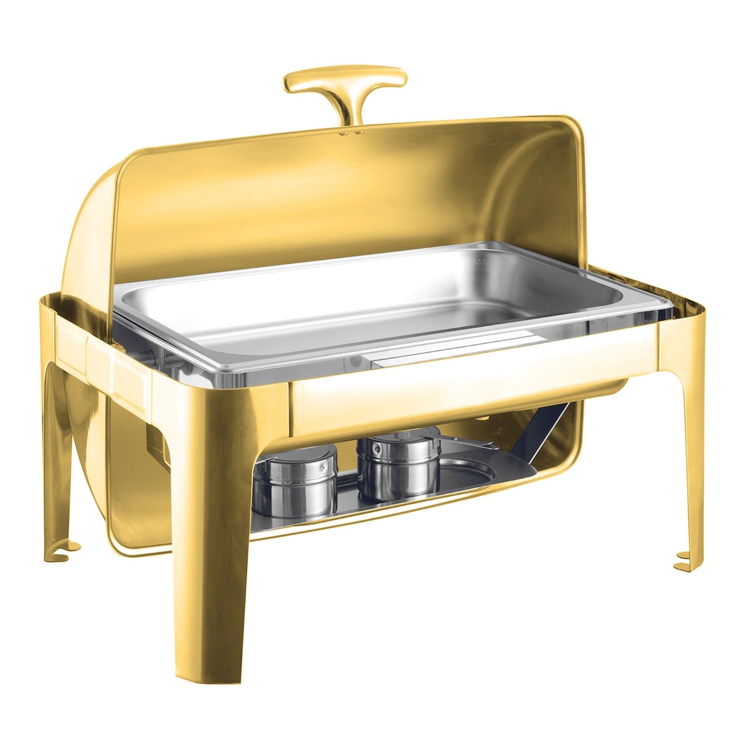 SQ Professional Banquet Chafing Dish with Roll Top Oblong Gold 9L 10856 (Big Parcel Rate)