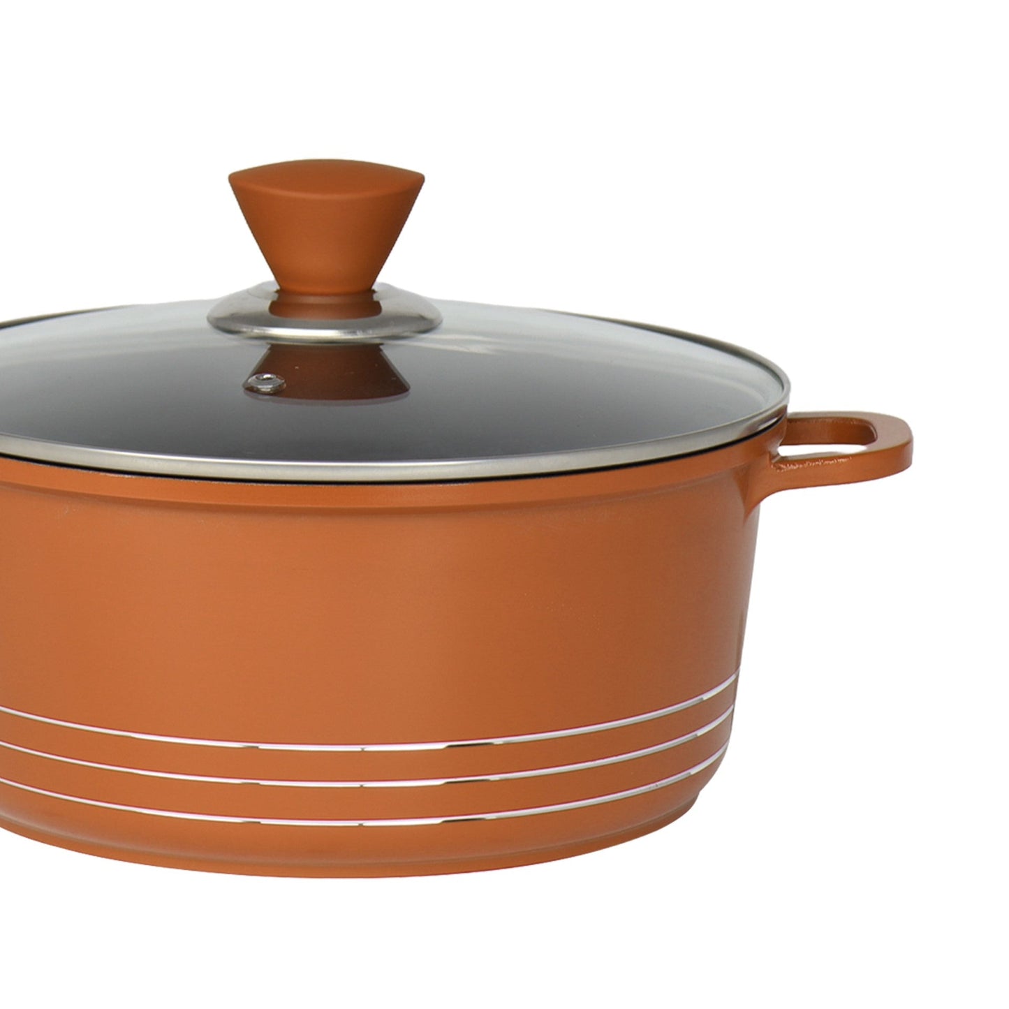 Laria Non Stick Die Cast Stockpot Pan Set 4pcs Copper 10879 A  (Big Parcel Rate)