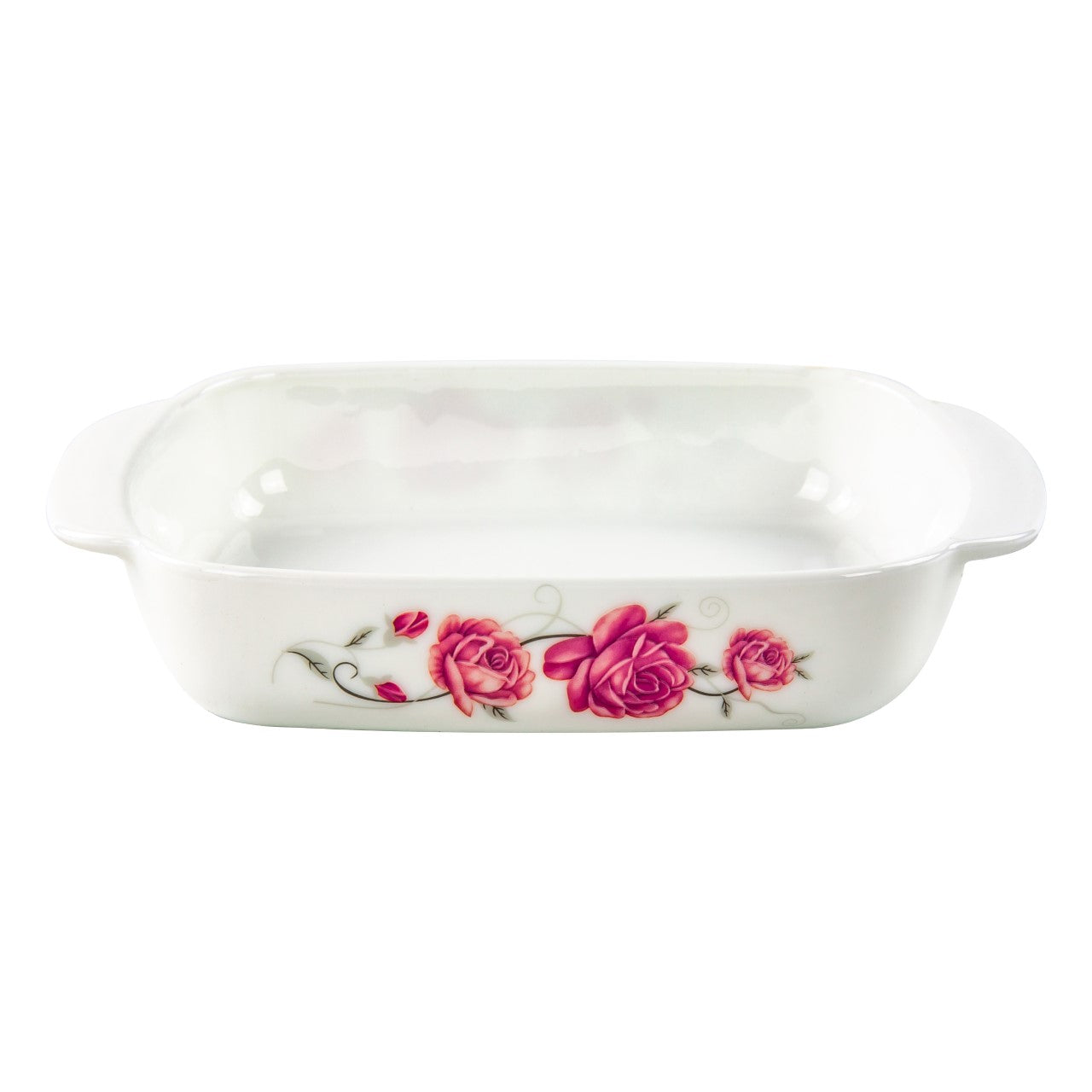 Opal Glass Serving Dish Snack Bowl Scarlett 20x20x4cm 8334 (Parcel Rate)