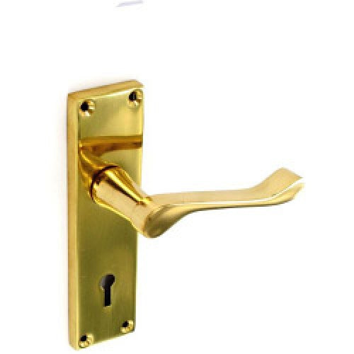 6" Vic Scroll Lock Handle Brassed 0815 A (Parcel Rate)